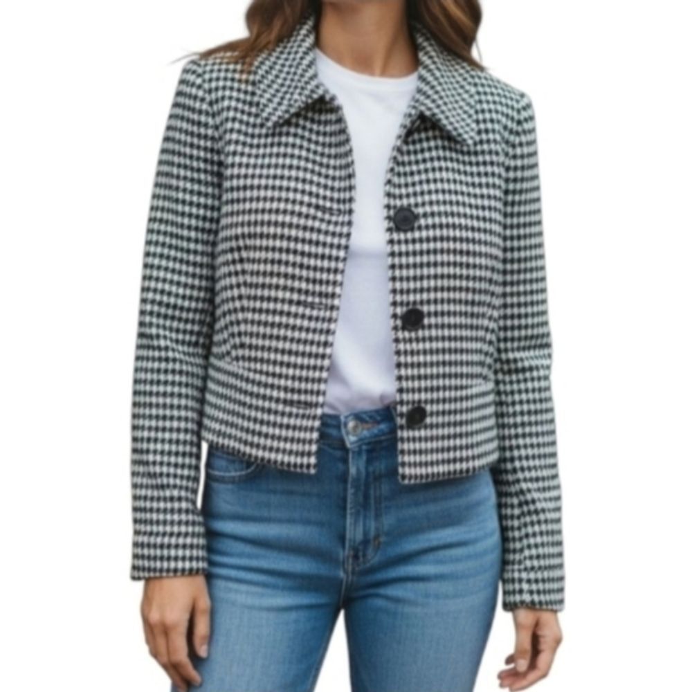 Worthington Houndstooth Jacket Size Large